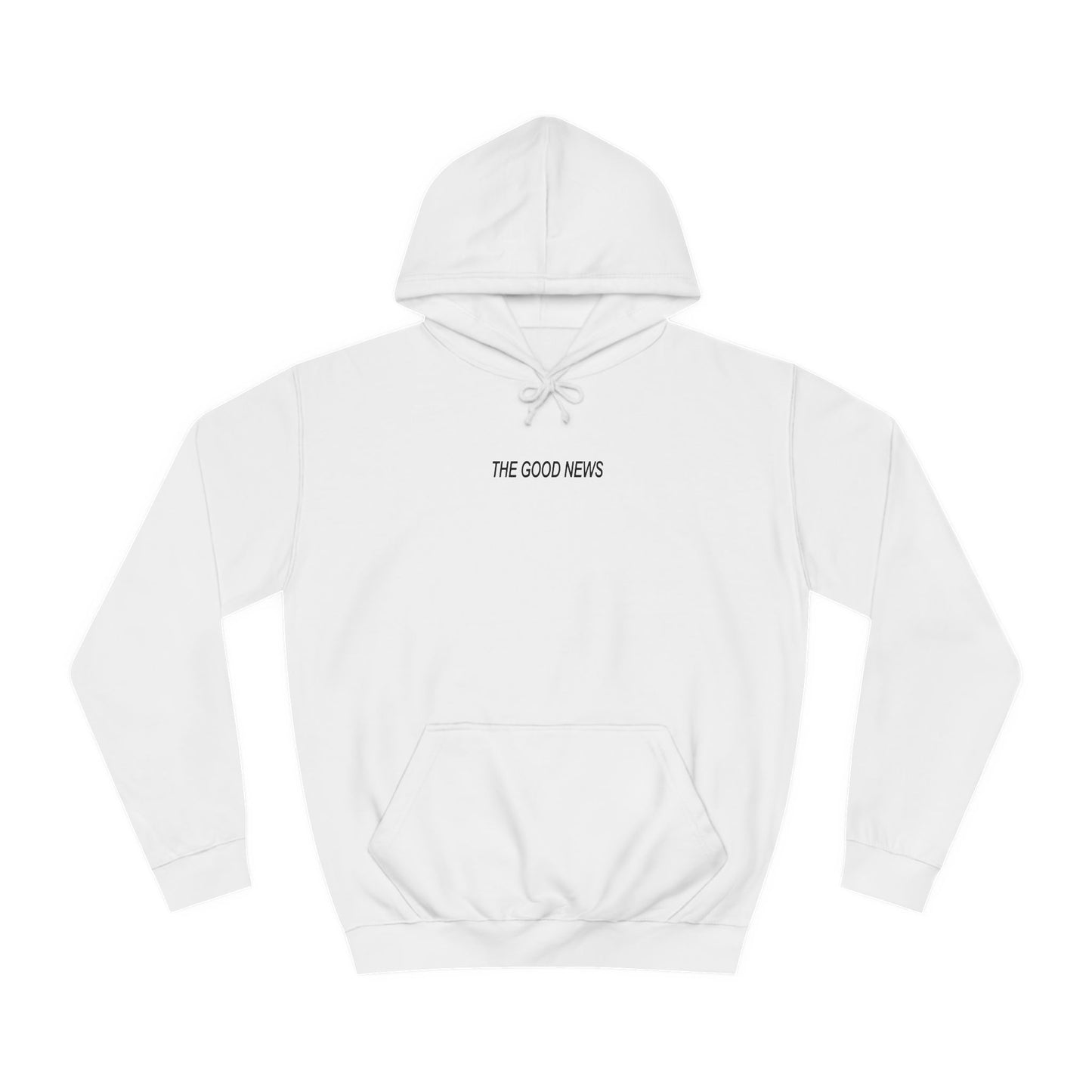 THE GOOD NEWS hoodie | WHITE / BLACK