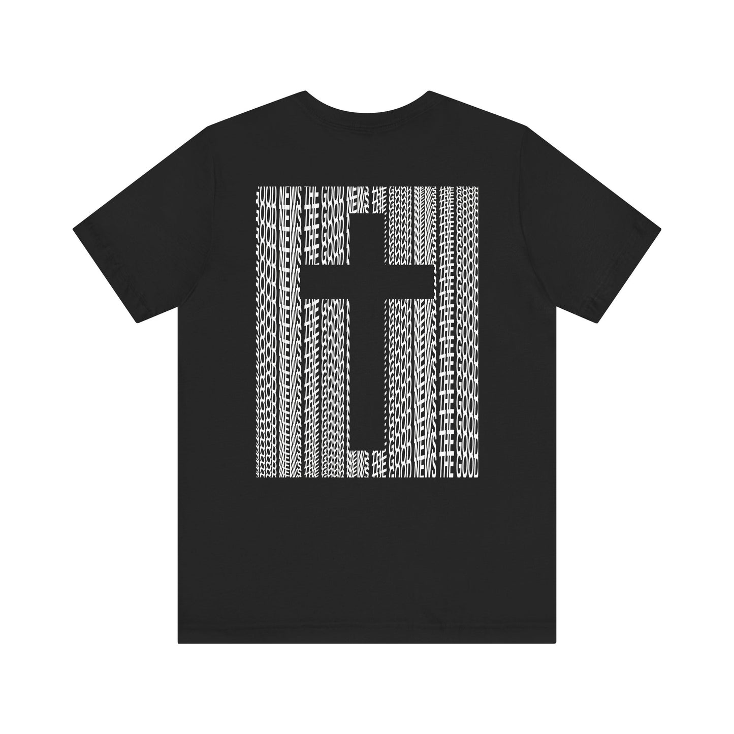 THE GOOD NEWS tee | WHITE / BLACK