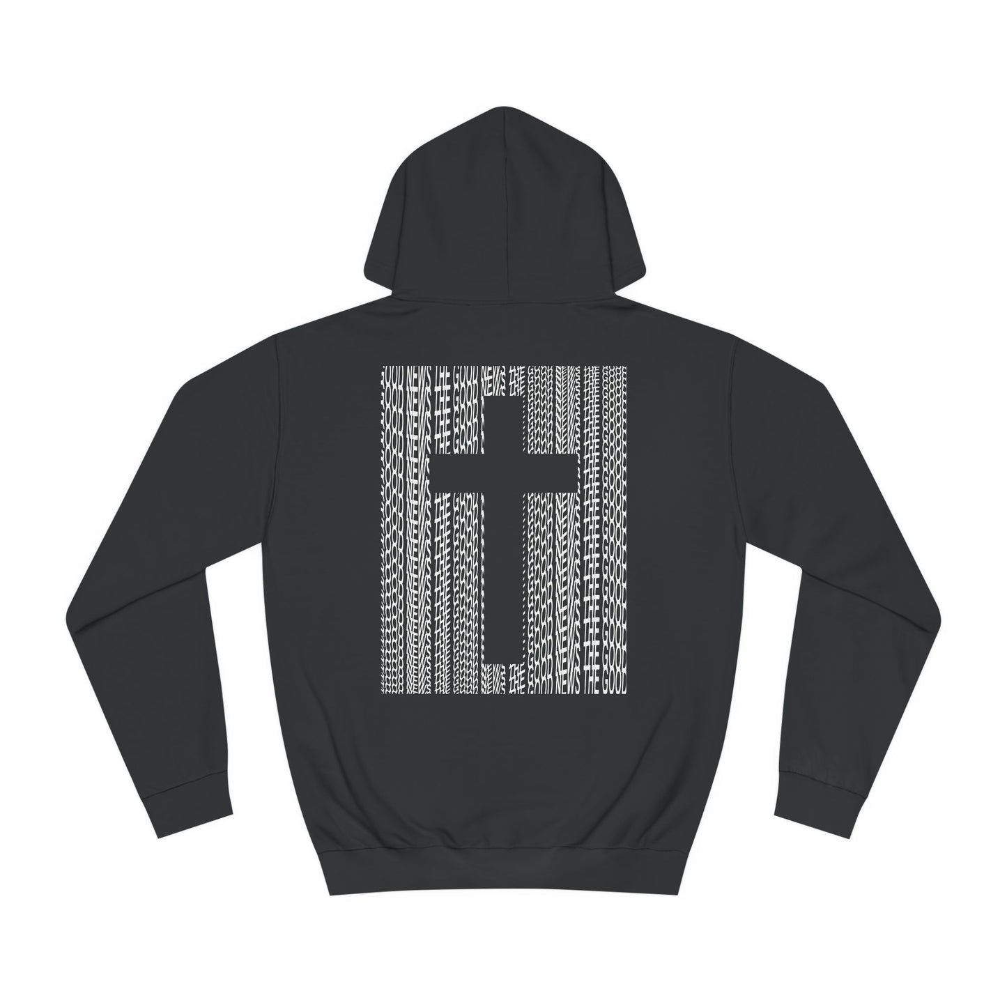 THE GOOD NEWS hoodie | WHITE / BLACK