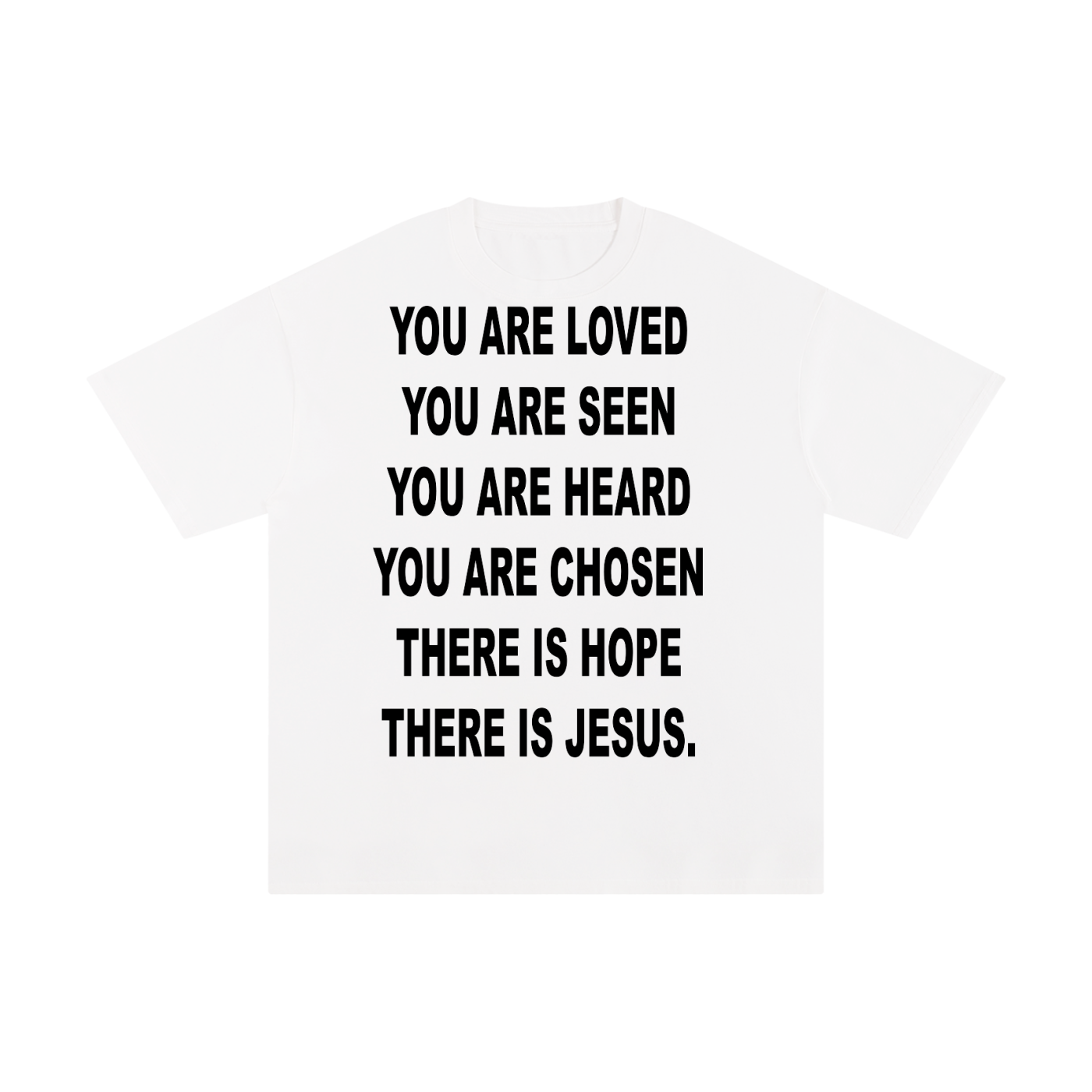 I AM A MESSENGER white tee