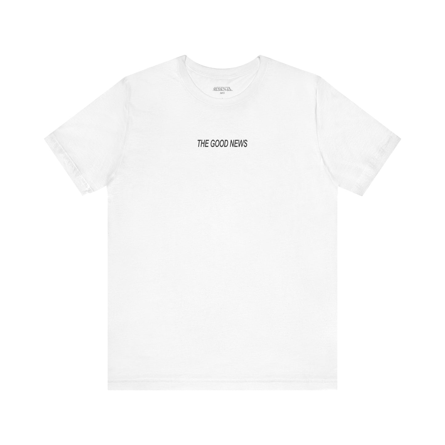 THE GOOD NEWS tee | WHITE / BLACK