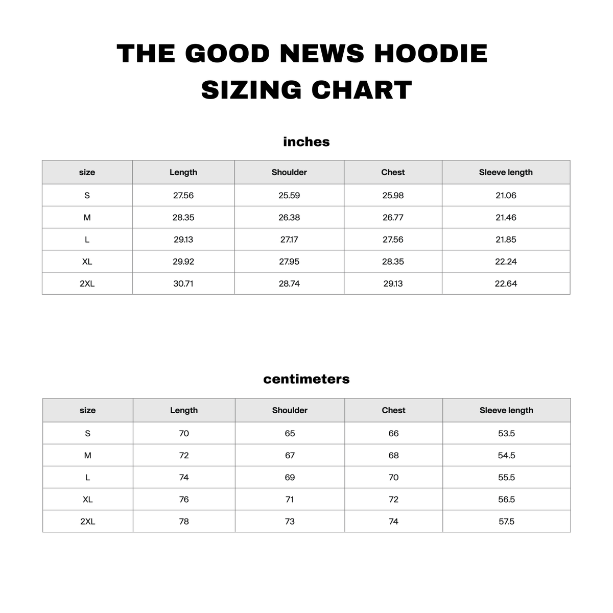 THE GOOD NEWS white hoodie