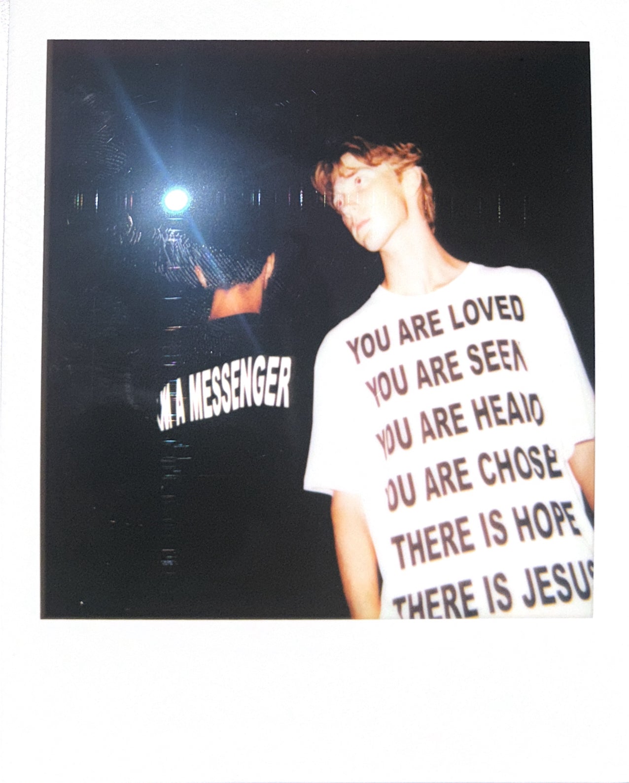 I AM A MESSENGER white tee