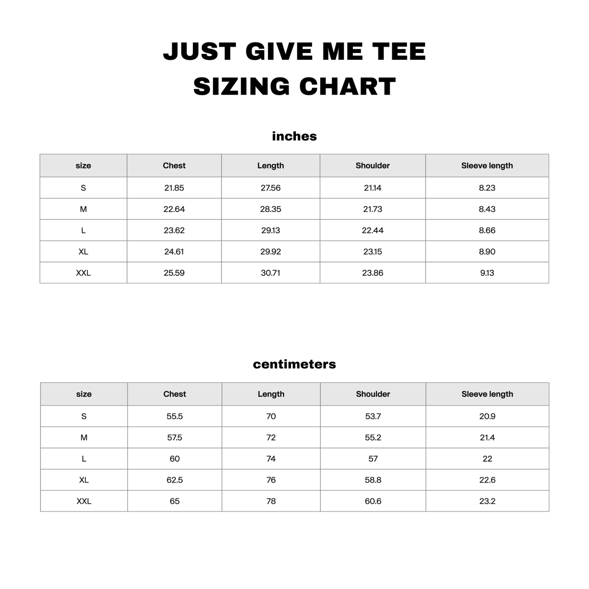 JUST GIVE ME tee