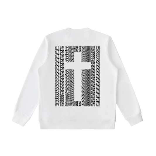 THE GOOD NEWS white sweatshirt