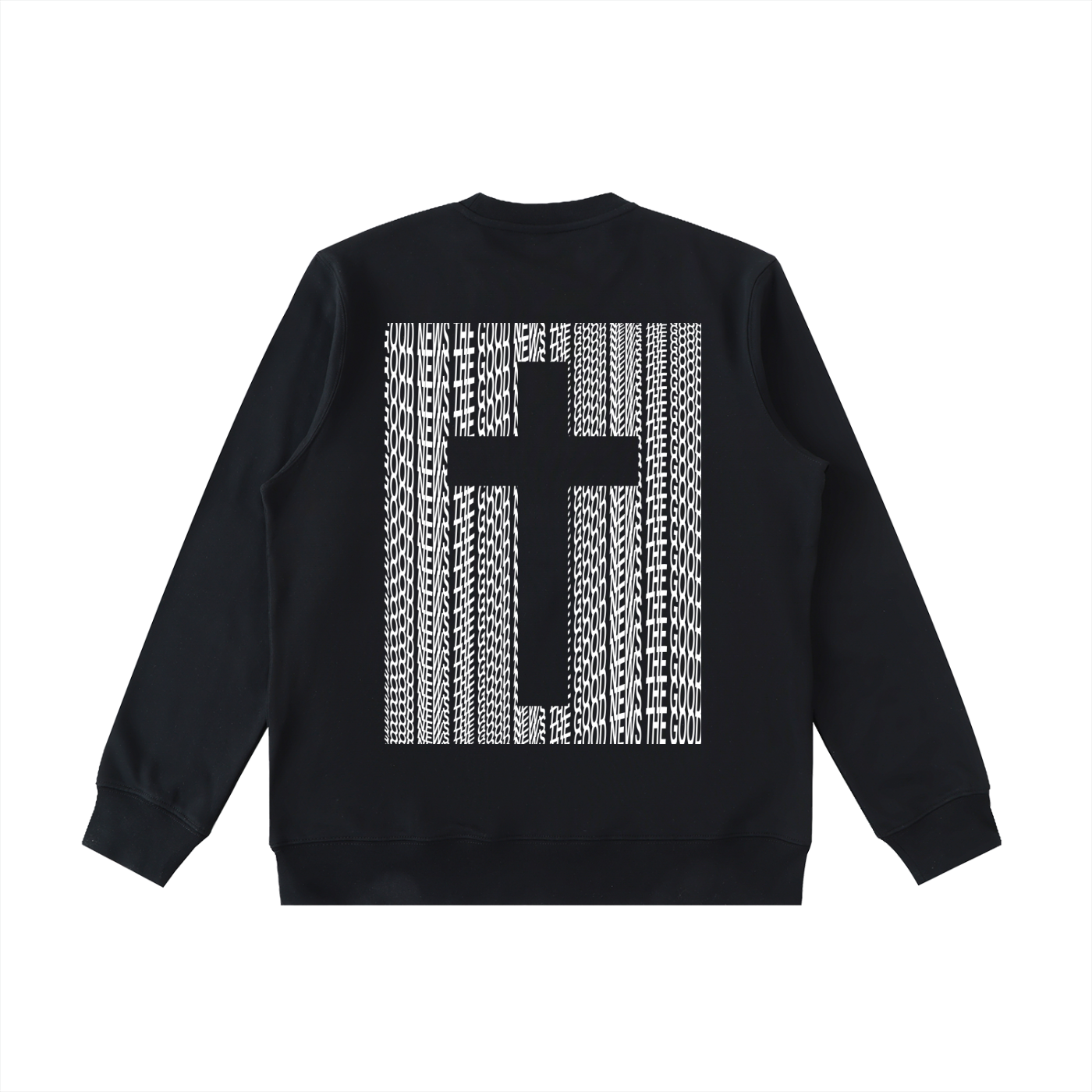 THE GOOD NEWS black sweatshirt