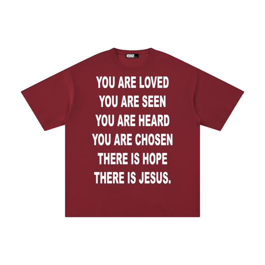 I AM A MESSENGER red tee