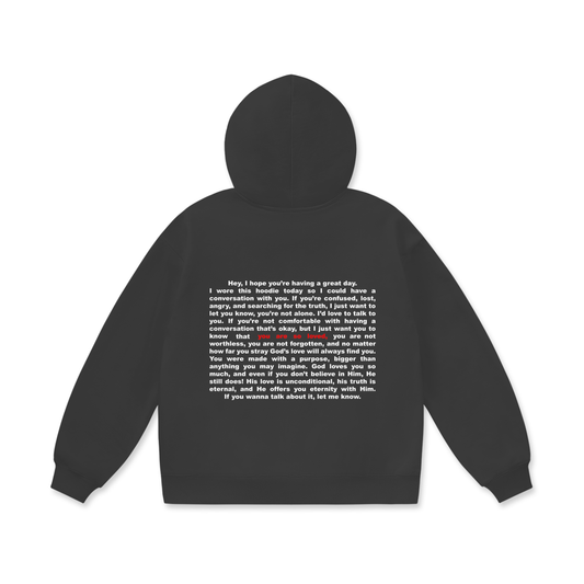 [PREMIUM HEAVYWEIGHT] ASK ME WHY charcoal hoodie