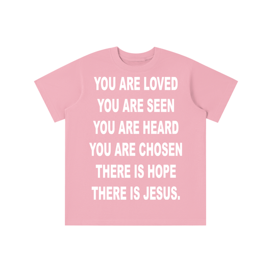 [KIDS] I AM A MESSENGER pink tee