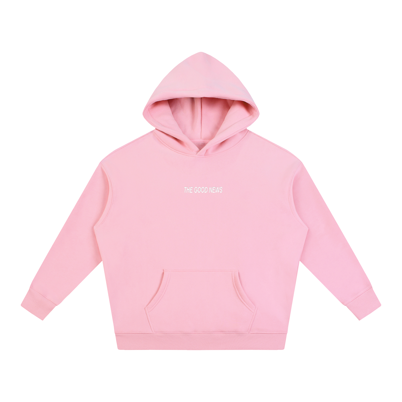 THE GOOD NEWS pink hoodie