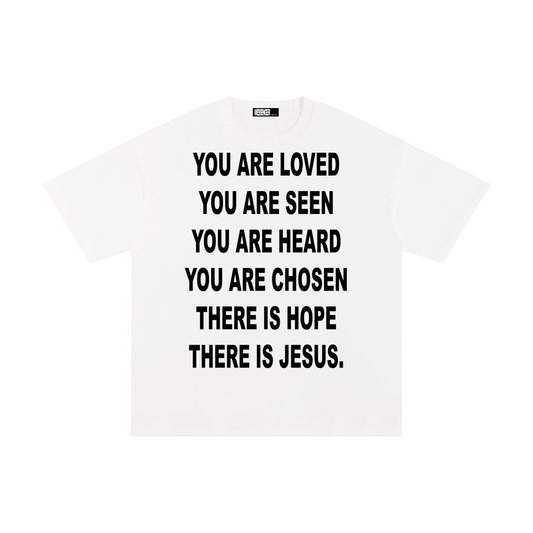 I AM A MESSENGER white tee