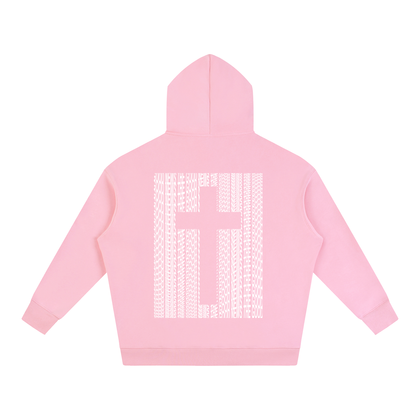 THE GOOD NEWS pink hoodie